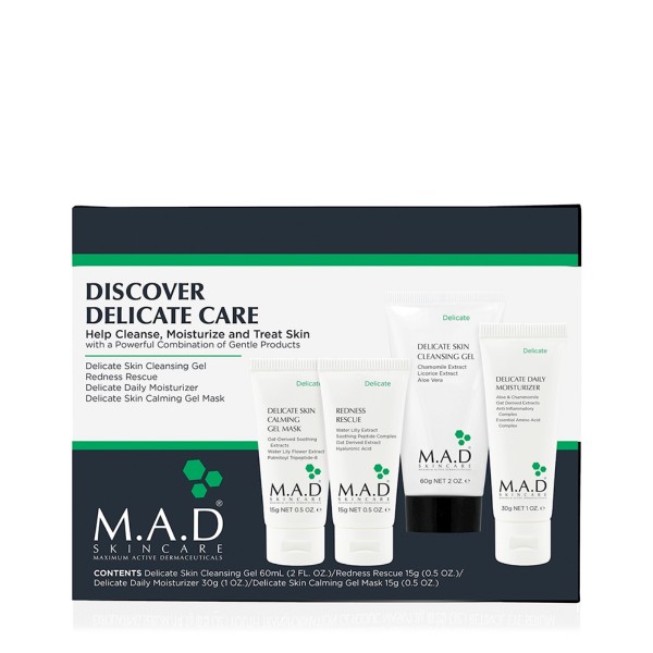 Delicate Discovery Kit — Дорожный набор препаратов для чувствительной кожи.
